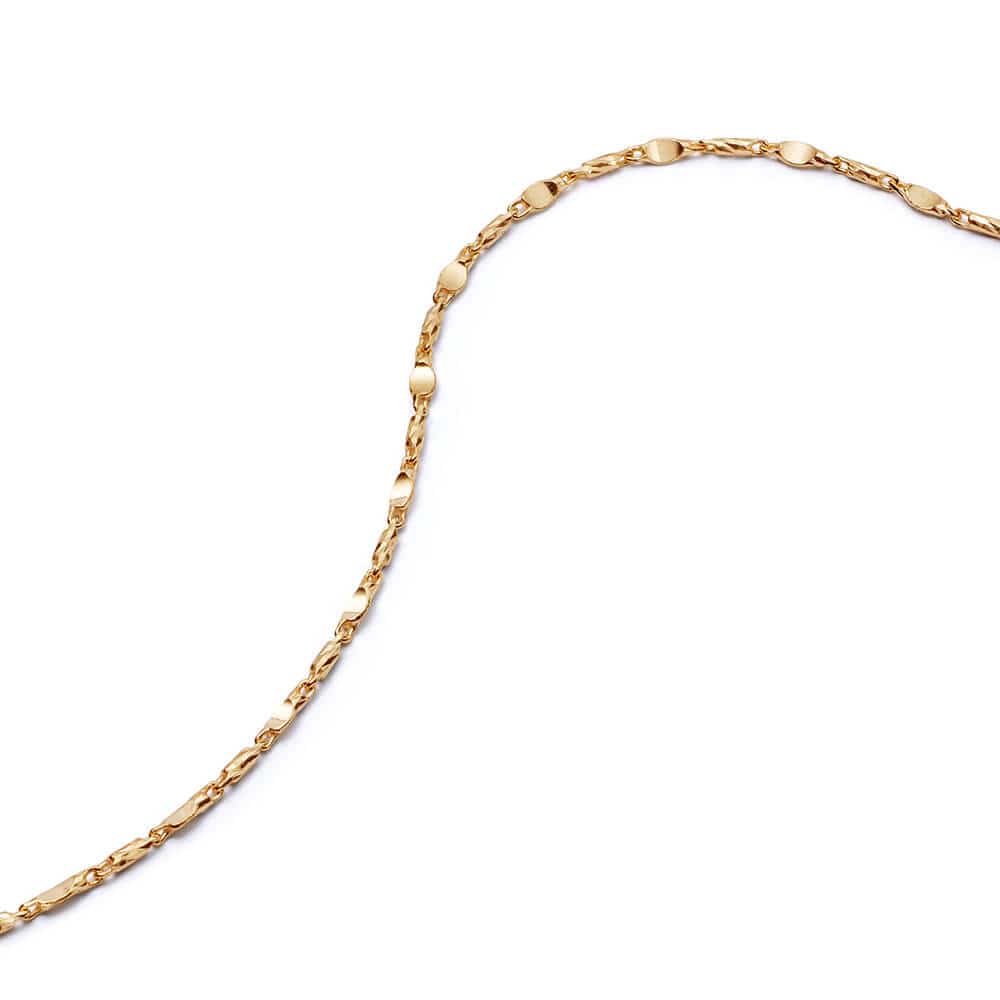 Tidal Twist Chain Necklace 18ct Gold Plate