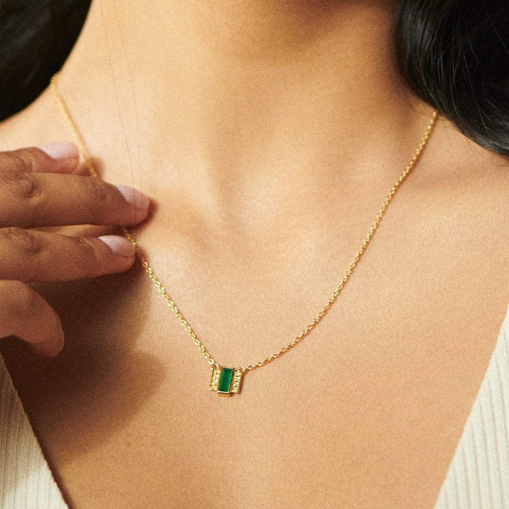 Baguette bar clearance necklace