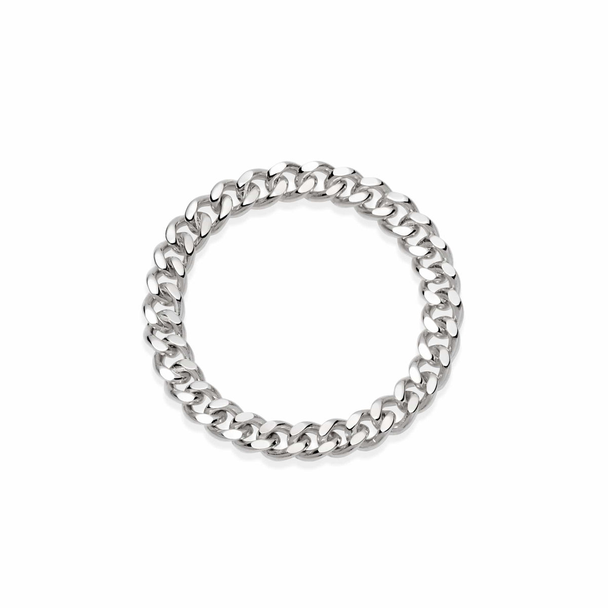 Sterling Silver Chain Ring İn Gold | Spero London | SilkFred US