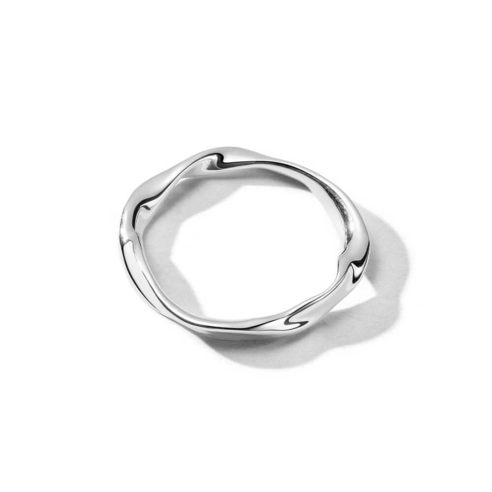 Estée Lalonde Wavy Stacking Ring Sterling Silver