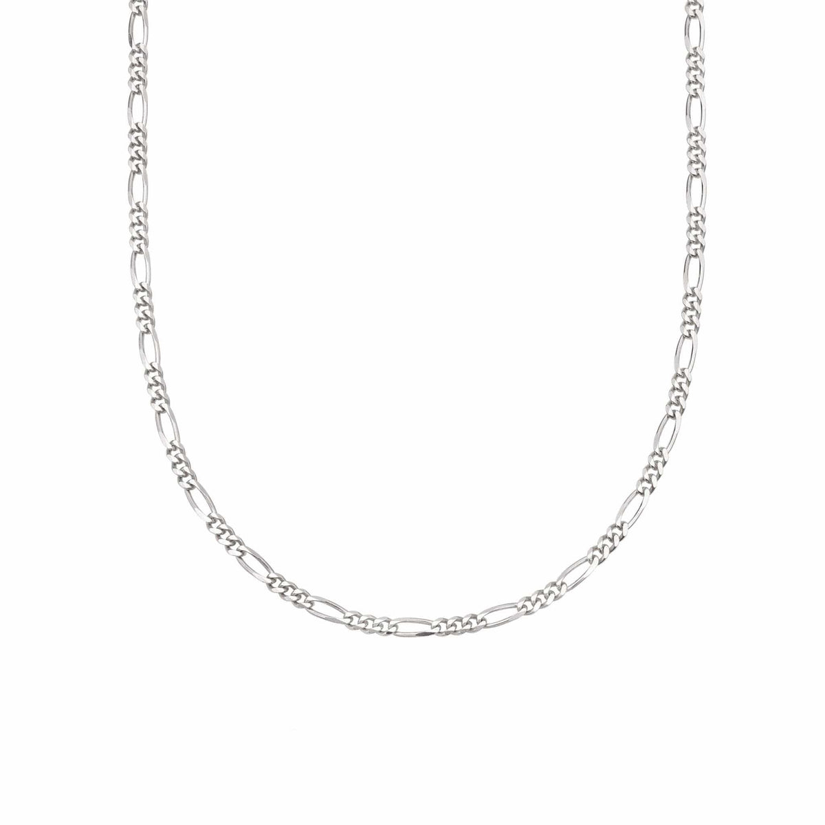 Figaro chain necklace deals silver