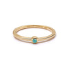 Amazonite Healing Stone Ring 18ct Gold Plate