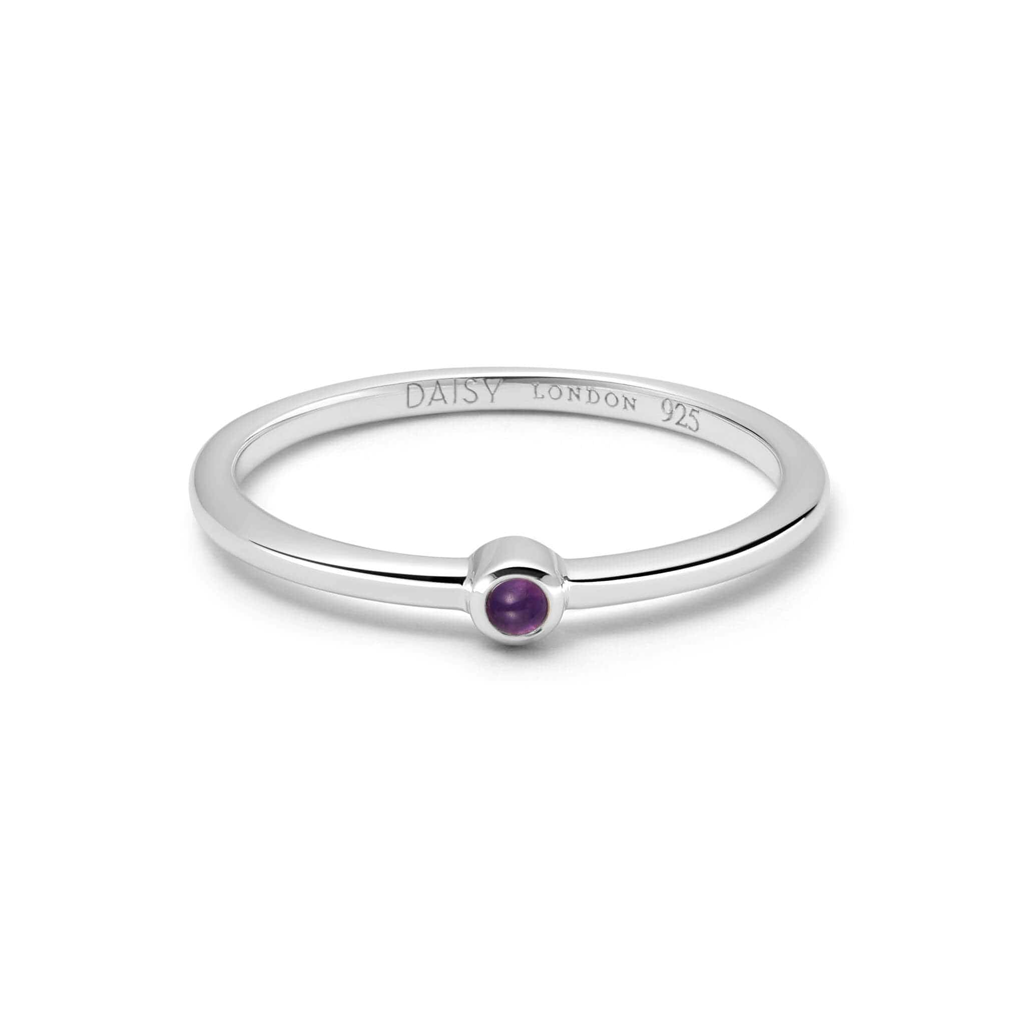 Sterling silver ring deals with purple stone