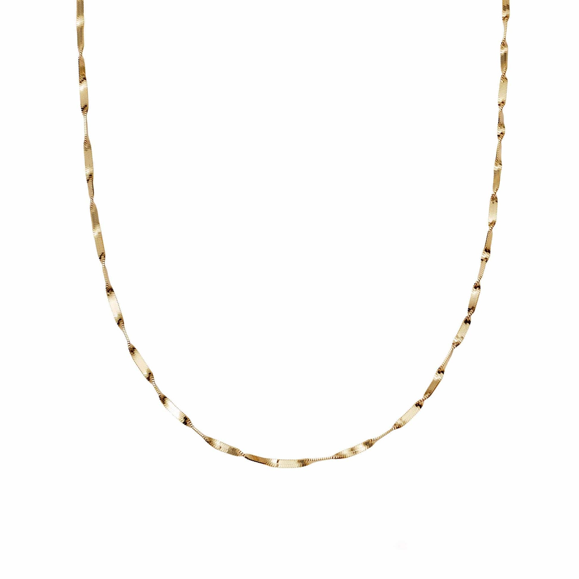 Astra Twisted Chain Necklace 18ct Gold Plate