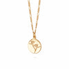 Bird Of Paradise Flower Necklace 18Ct Gold Plate