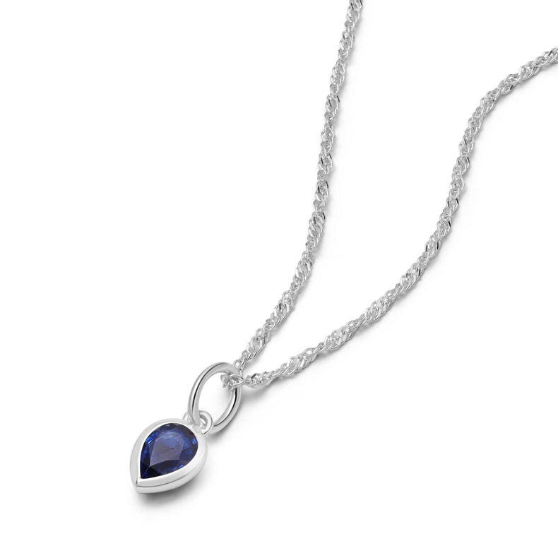 Birthstone Charm Necklace Sterling Silver recommended