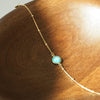 Turquoise Healing Stone Bobble Bracelet 18ct Gold Plate