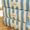 Blue Stripe Large Jewellery Case