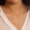 Box Layering Chain Necklace Sterling Silver