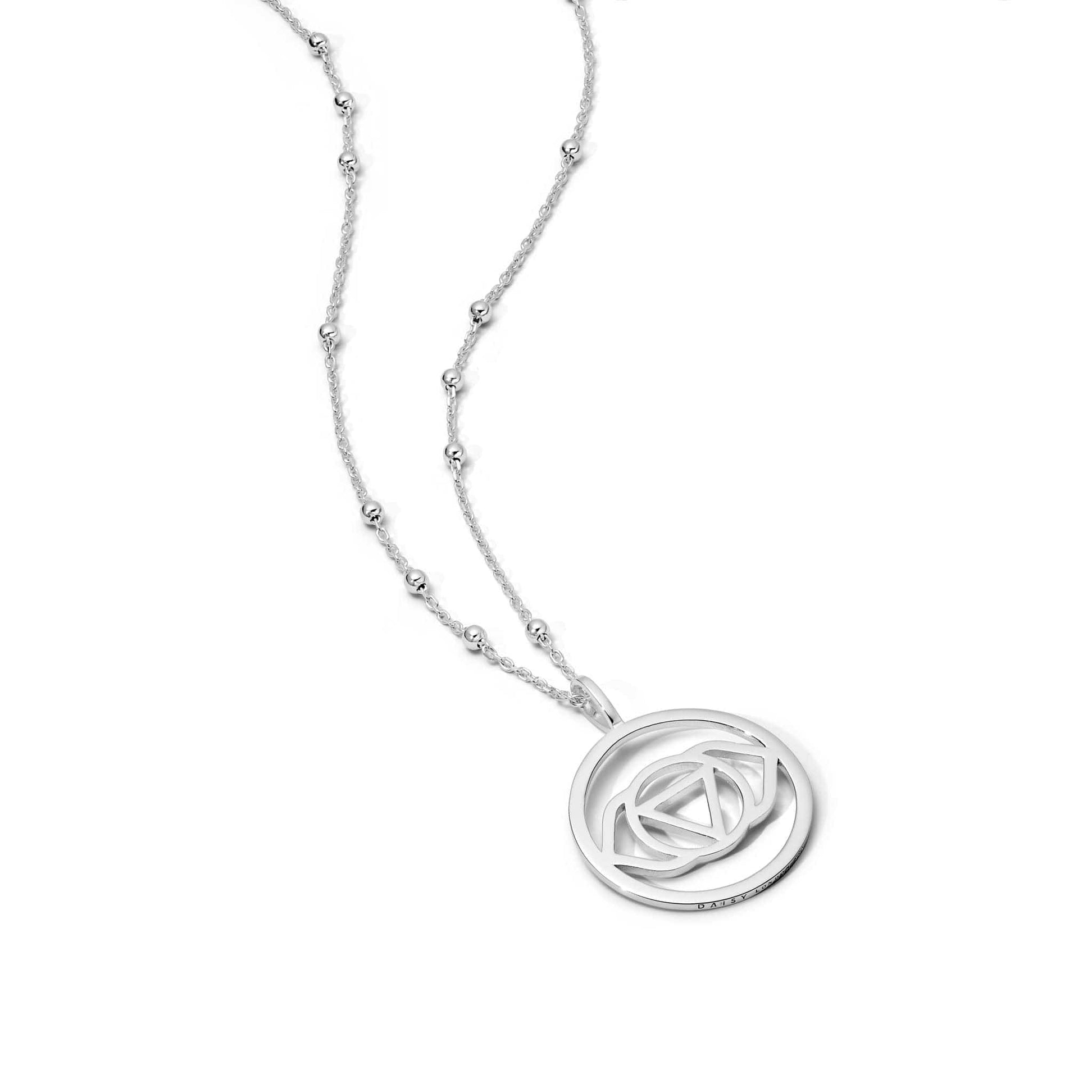 Brow Chakra Necklace Sterling Silver