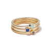 Calming Love Ring Stack 18ct Gold Plate