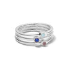 Calming Love Ring Stack Sterling Silver