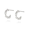 Chain Mini Hoop Earrings Sterling Silver