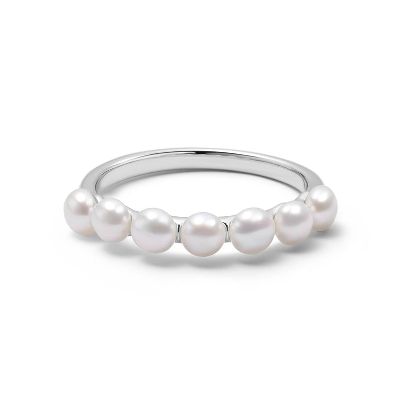 Chunky Pearl Band Ring Sterling Silver recommended