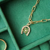 Shrimps Clover Charm Chunky Necklace 18ct Gold Plate