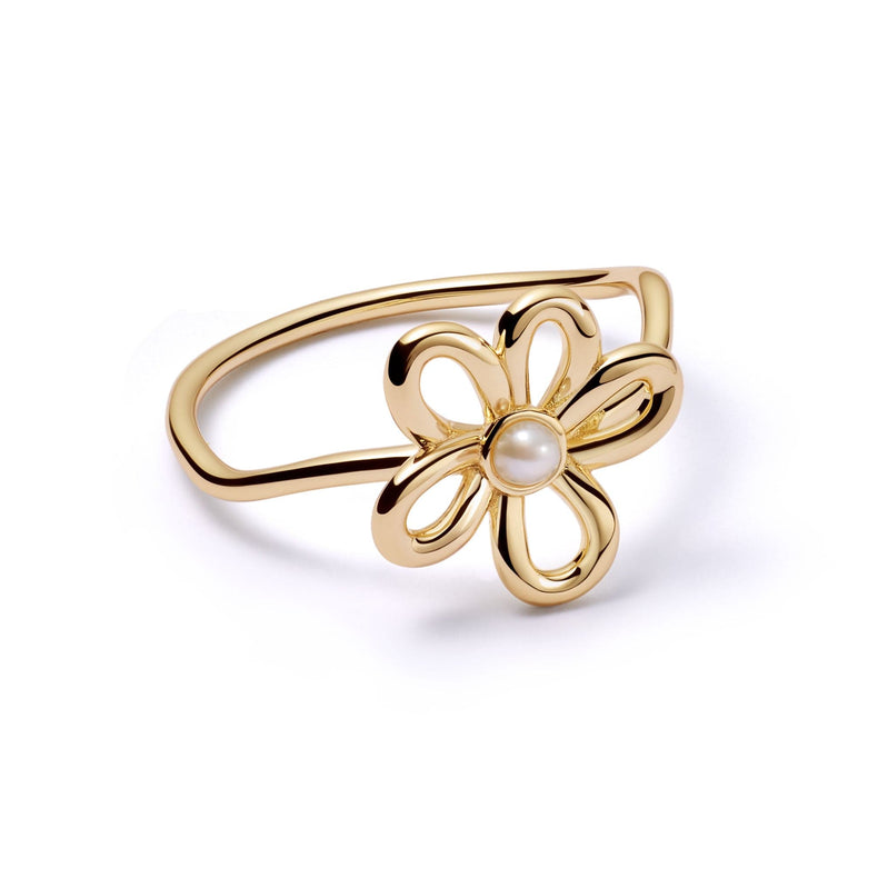 Daisy Bow Ring 18ct Gold Plate recommended