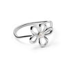 Daisy Bow Ring Sterling Silver