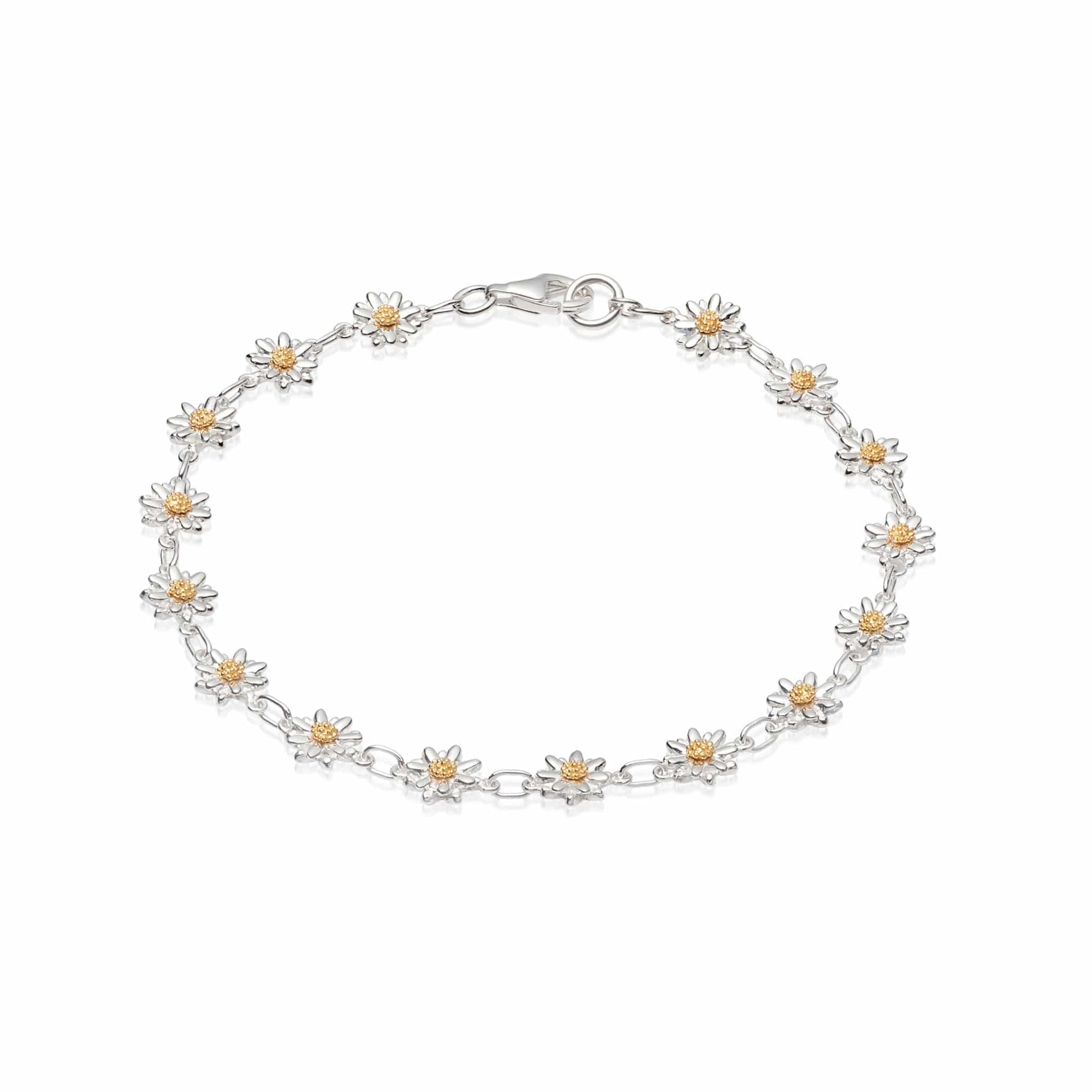 Daisy Chain Bracelet Sterling Silver