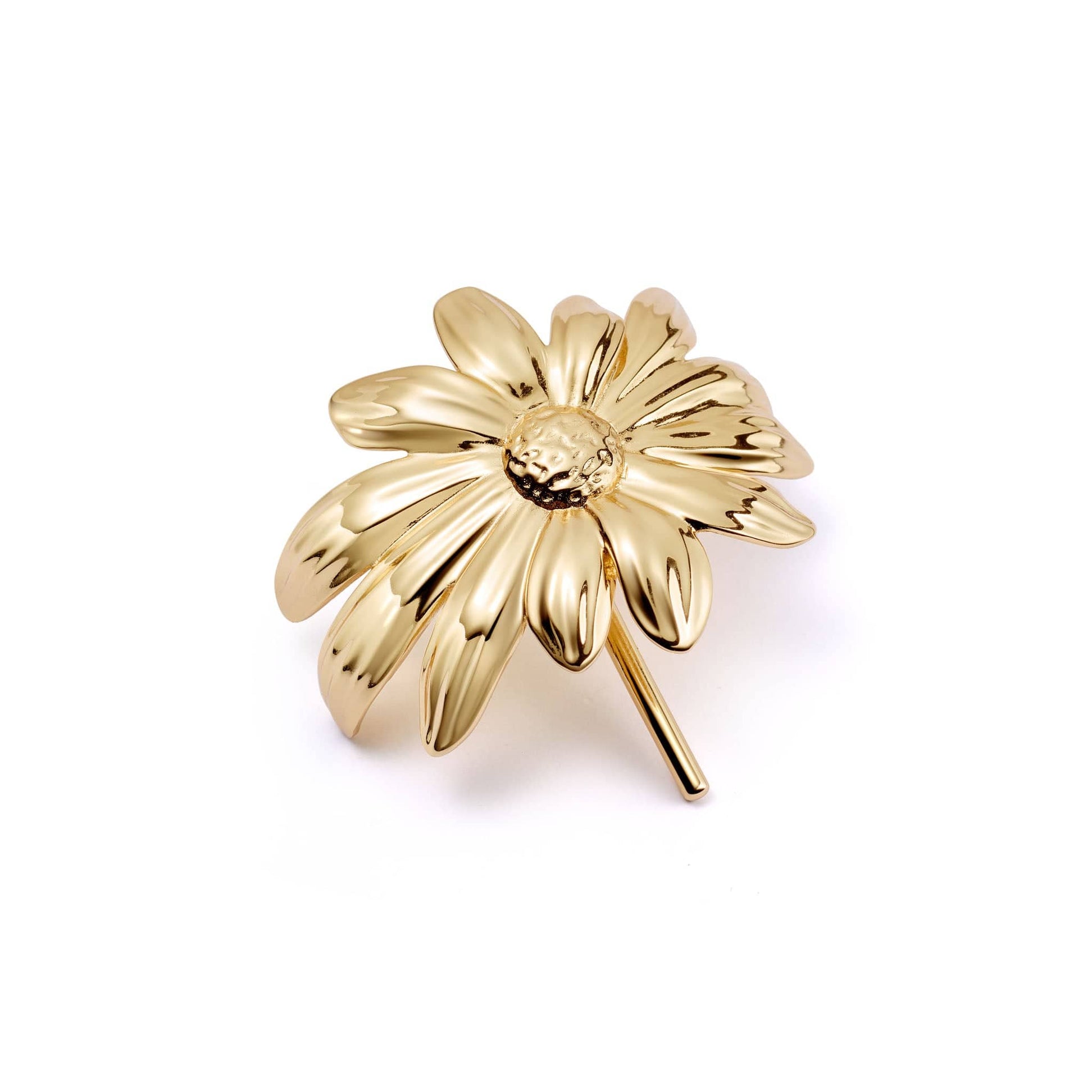 Daisy Hair Slide 18ct Gold Plate