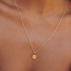 Daisy Flower Necklace 18ct Gold Plate