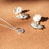 Daisy Flower Necklace Sterling Silver