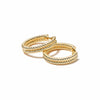 Double Rope Hoop Earrings 18ct Gold Plate