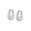 Estée Lalonde Bold Dome Huggie Earrings Sterling Silver