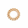 Estée Lalonde Chunky Curb Chain Ring 18ct Gold Plate