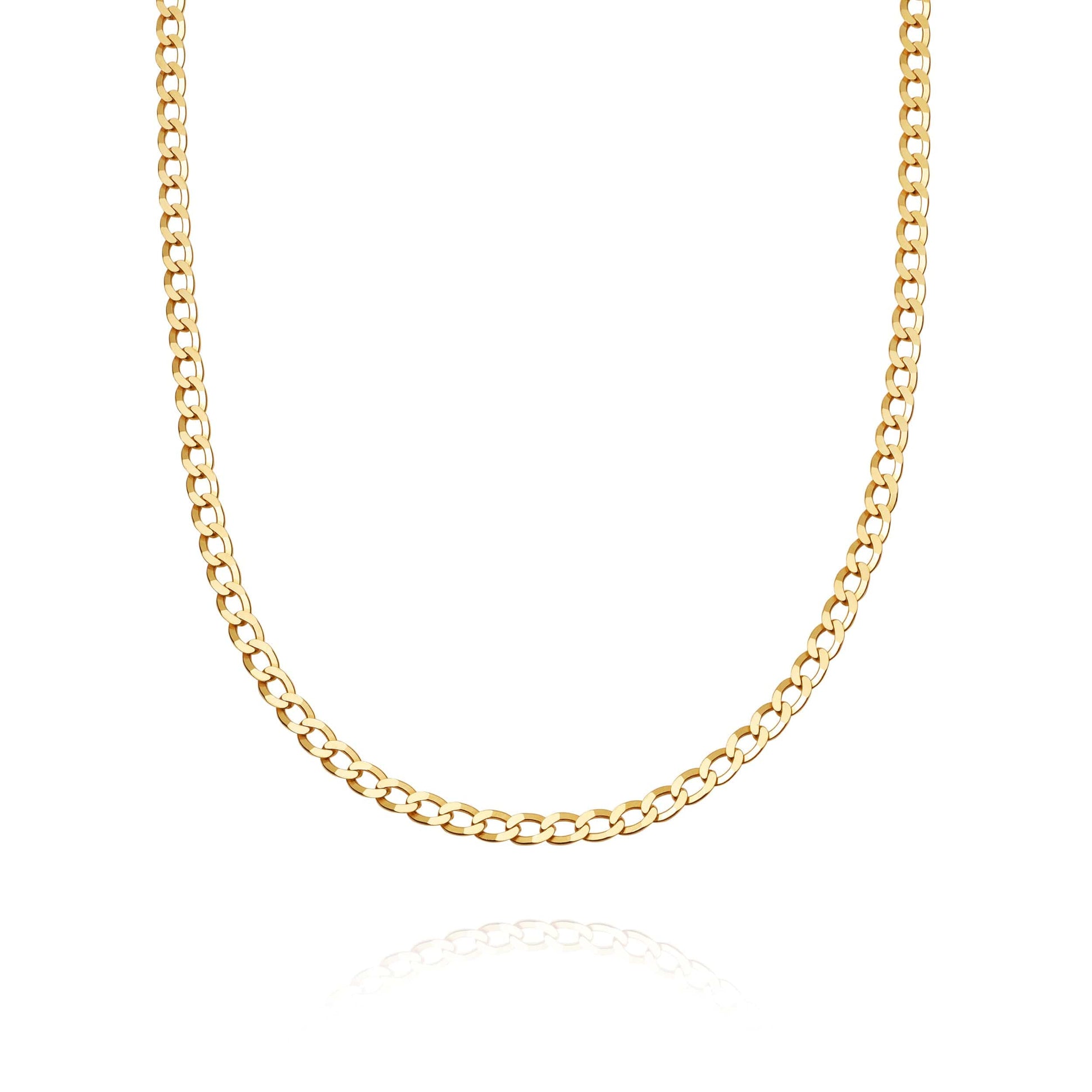 Estee Lalonde Curb Chain Necklace 18ct Gold 