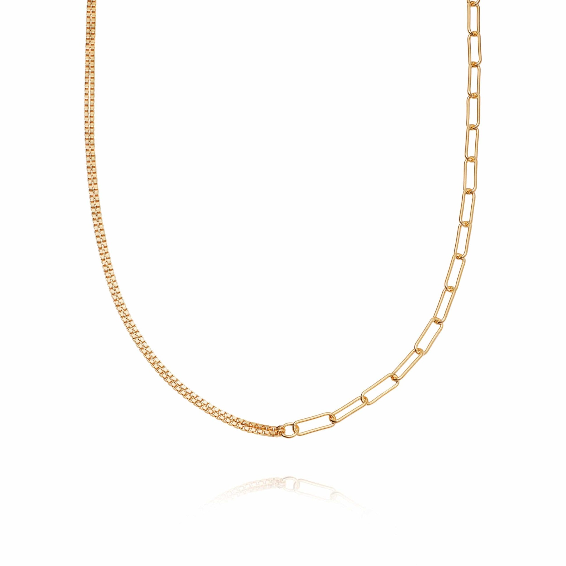 Estee Lalonde Duality Chain Necklace 18ct Gold 