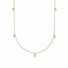 Estée Lalonde Fine Diamond Station Necklace 14ct Solid Gold