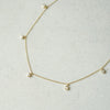 Estée Lalonde Fine Diamond Station Necklace 14ct Solid Gold