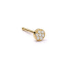 Estée Lalonde Fine Diamond Sun Stud Earring 14ct Solid Gold