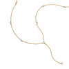 Estée Lalonde Fine Sapphire Station Lariat Necklace 14ct Solid Gold