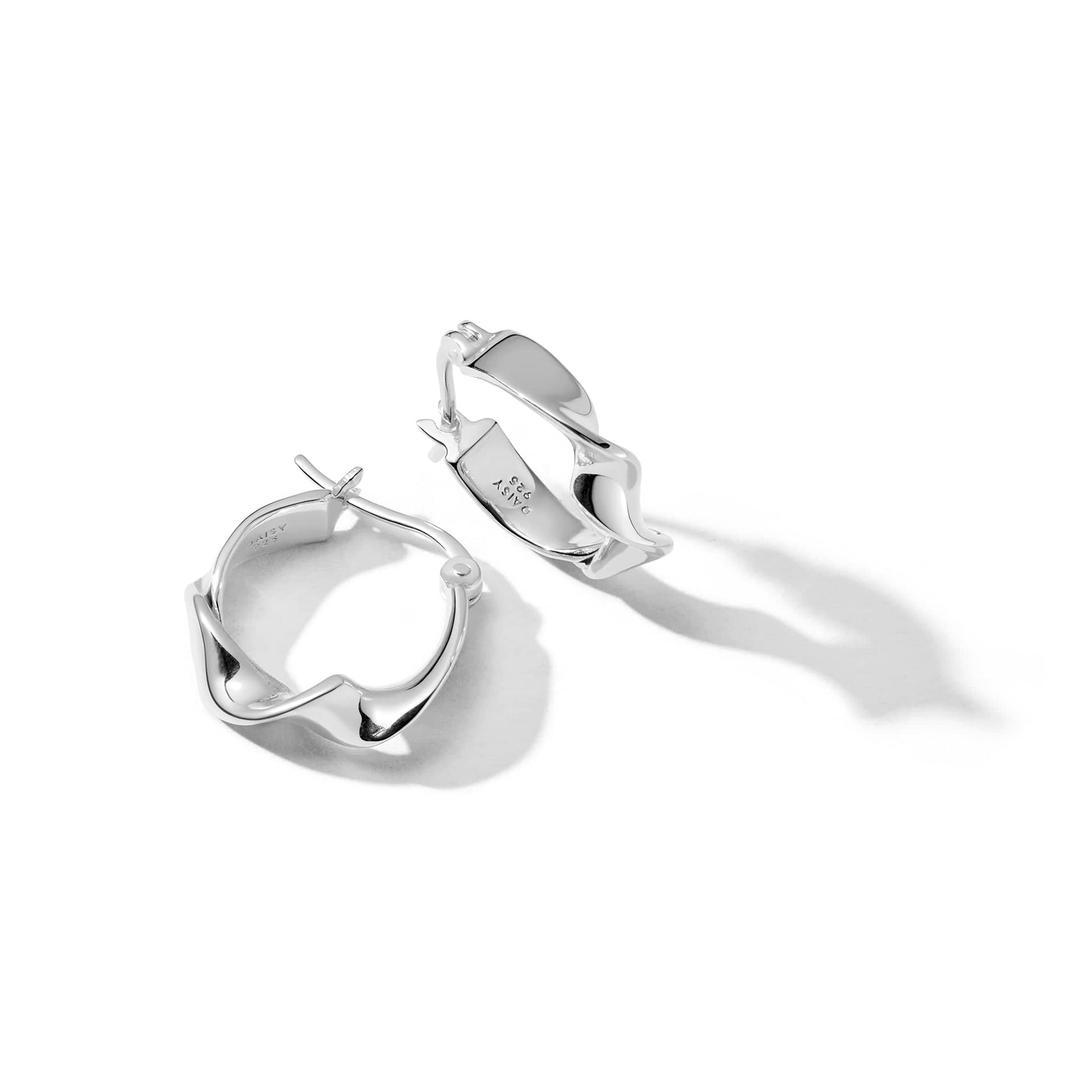 Estée Lalonde Flow Hoop Earrings Sterling Silver