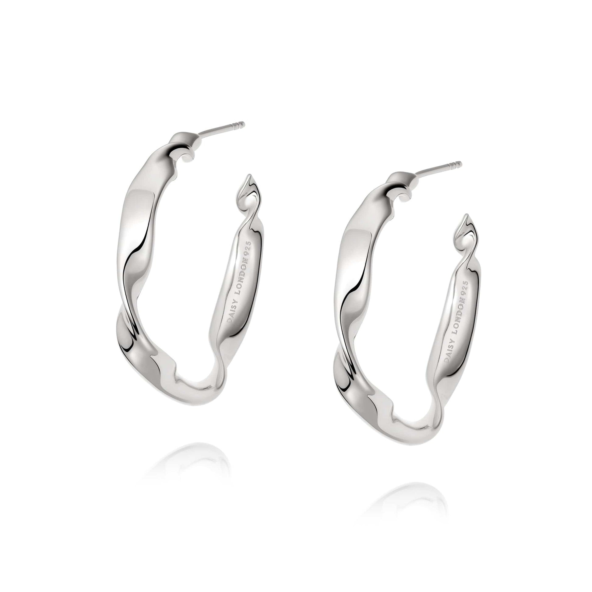 Estée Lalonde Flow Maxi Hoops Sterling Silver