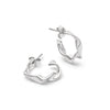 Estée Lalonde Flow Midi Hoop Earrings Sterling Silver