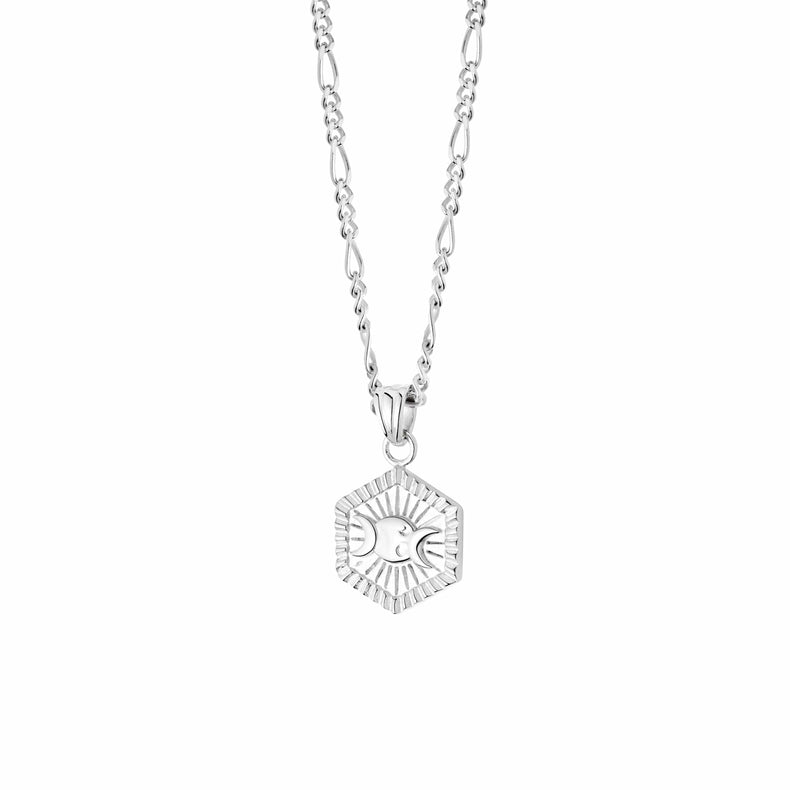 Estée Lalonde Goddess Hexagonal Necklace Sterling Silver recommended