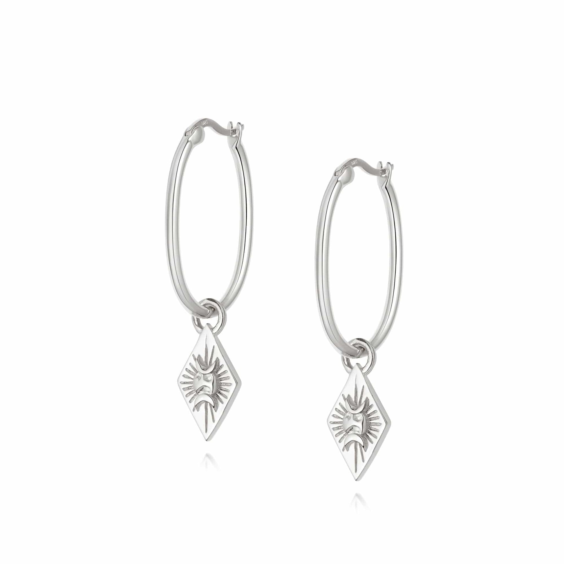 Estée Lalonde Goddess Hoop Earrings Sterling Silver