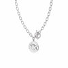 Estée Lalonde Goddess Medallion T Bar Necklace Sterling Silver