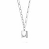 Estée Lalonde Luna Lock Necklace Sterling Silver