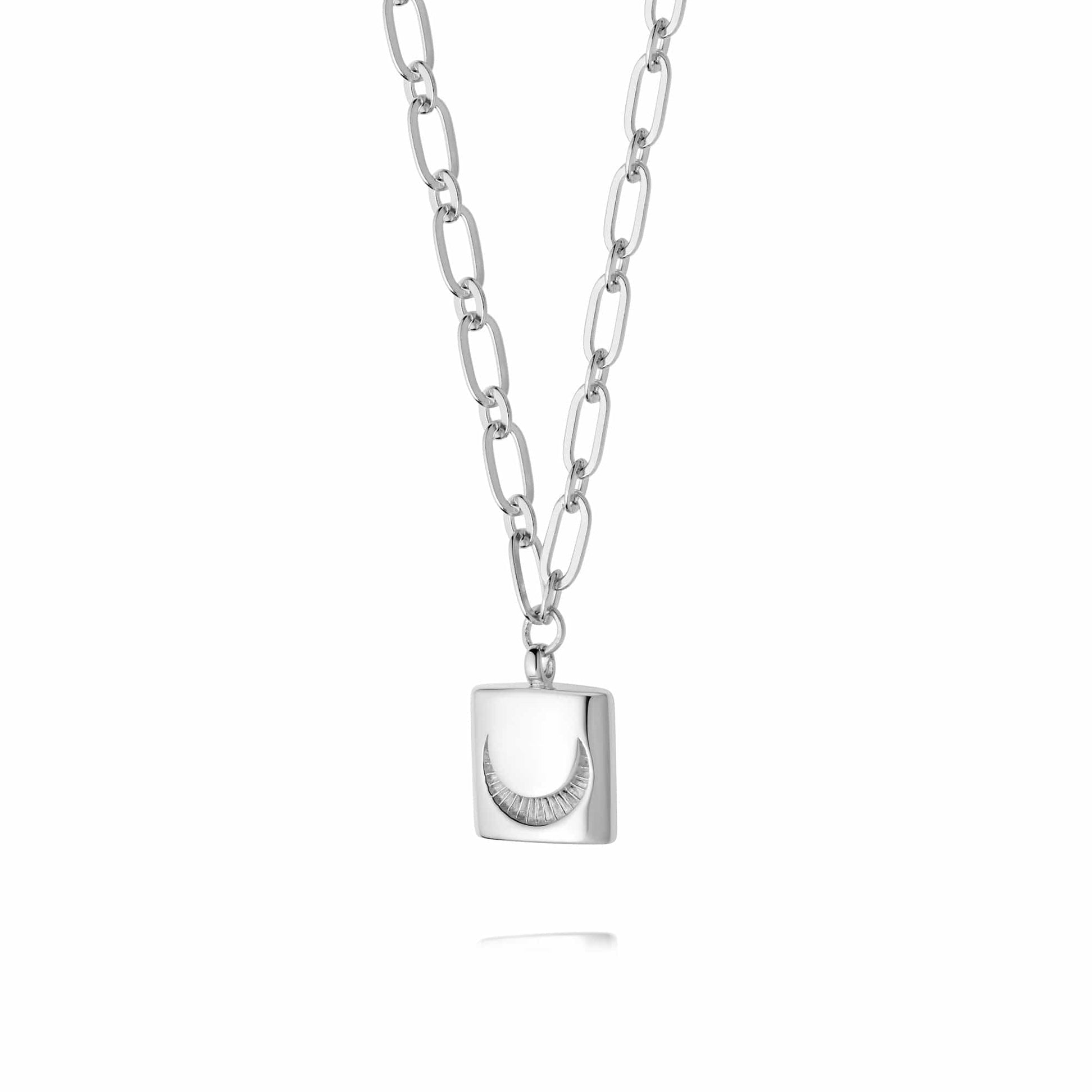 Estée Lalonde Luna Lock Necklace Sterling Silver