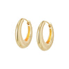 Estée Lalonde Maxi Dome Hoop Earrings 18ct Gold Plate