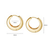 Estée Lalonde Maxi Dome Hoop Earrings 18ct Gold Plate