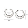 Estée Lalonde Maxi Dome Hoop Earrings Sterling Silver