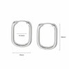 Estée Lalonde Maxi Square Hoop Earrings Sterling Silver