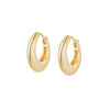 Estée Lalonde Midi Dome Hoop Earrings 18ct Gold Plate