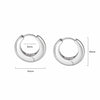 Estée Lalonde Midi Dome Hoop Earrings Sterling Silver