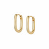 Estée Lalonde Mini Square Hoop Earrings 18ct Gold Plate