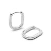 Estée Lalonde Mini Square Hoop Earrings Sterling Silver